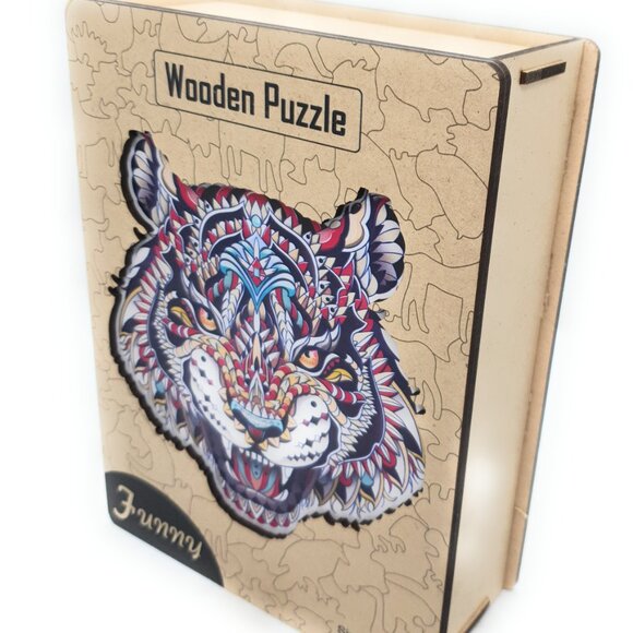 Suvira Animal Wooden Puzzle - Engaging, Educational, Tiger - Picture 9 of 9
